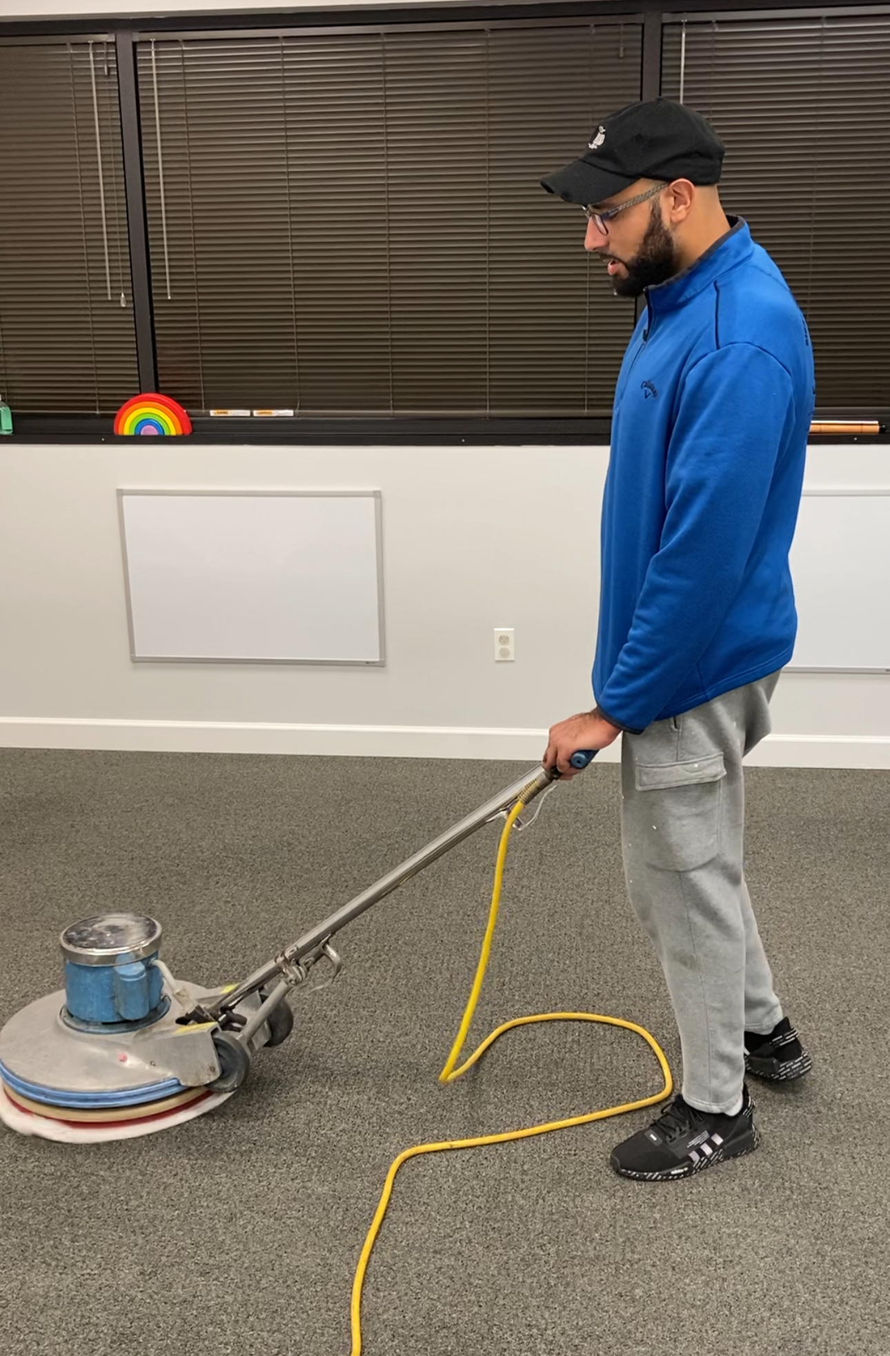 Cleaning Machine On Luxury Shiny Floor — Middletown, NY — Right Source Cleaning Service LLC