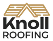 The logo for Knoll Roofing in Stockton, MO