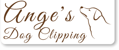 anges dog clipping logo