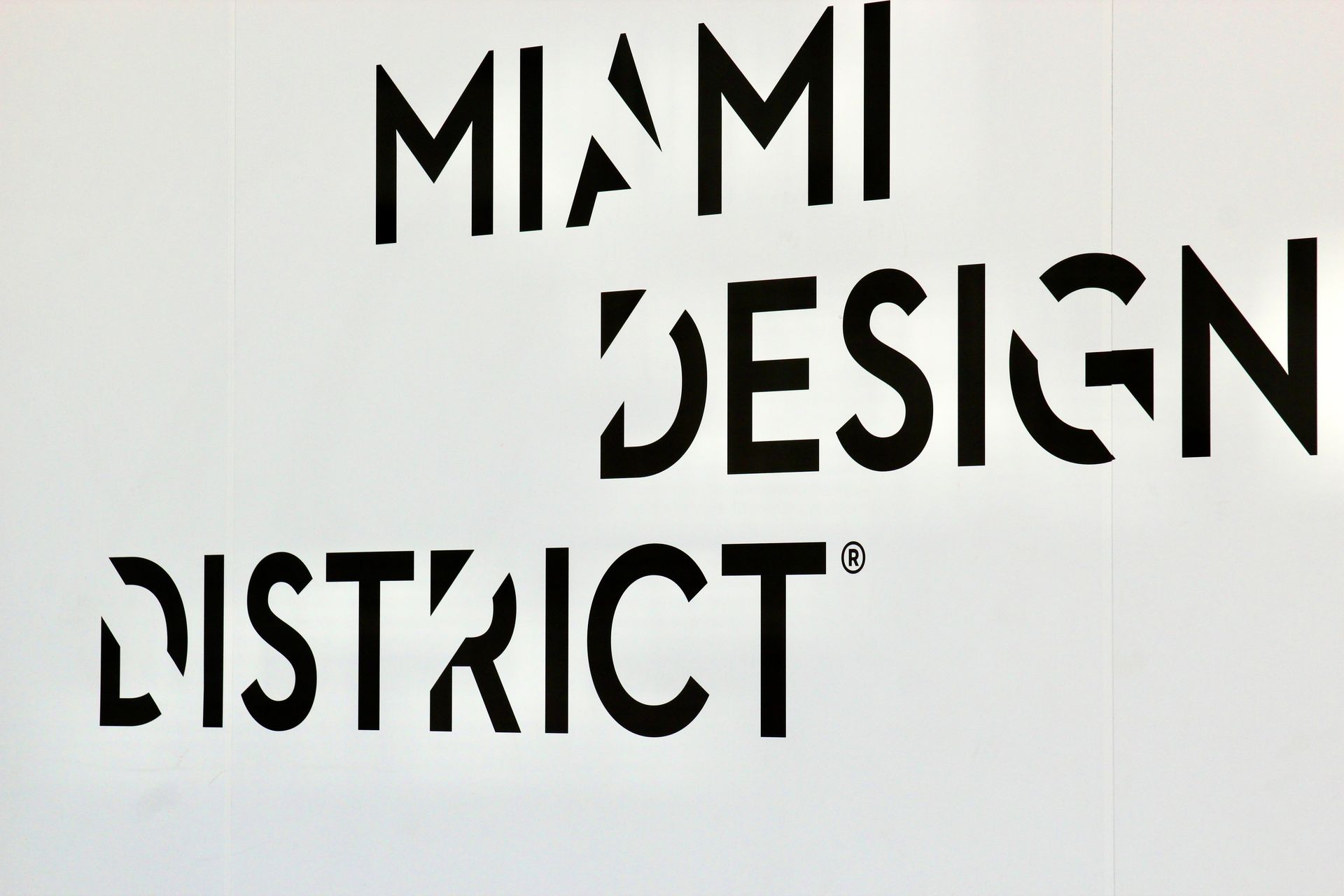 Logo for Miami Design District. Black text on white background.
