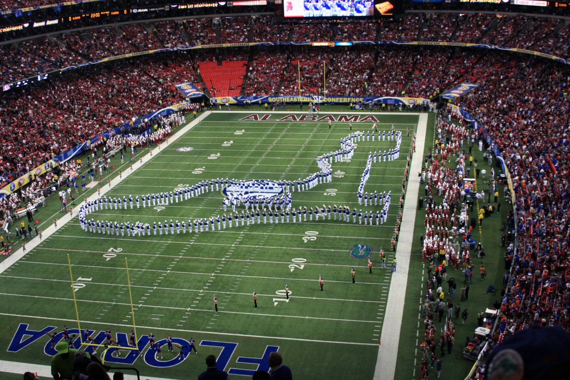 UF Gators stadium halftime show