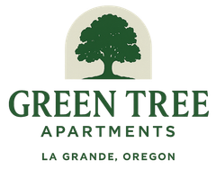Green Tree Apartments logo - header, go to homepage