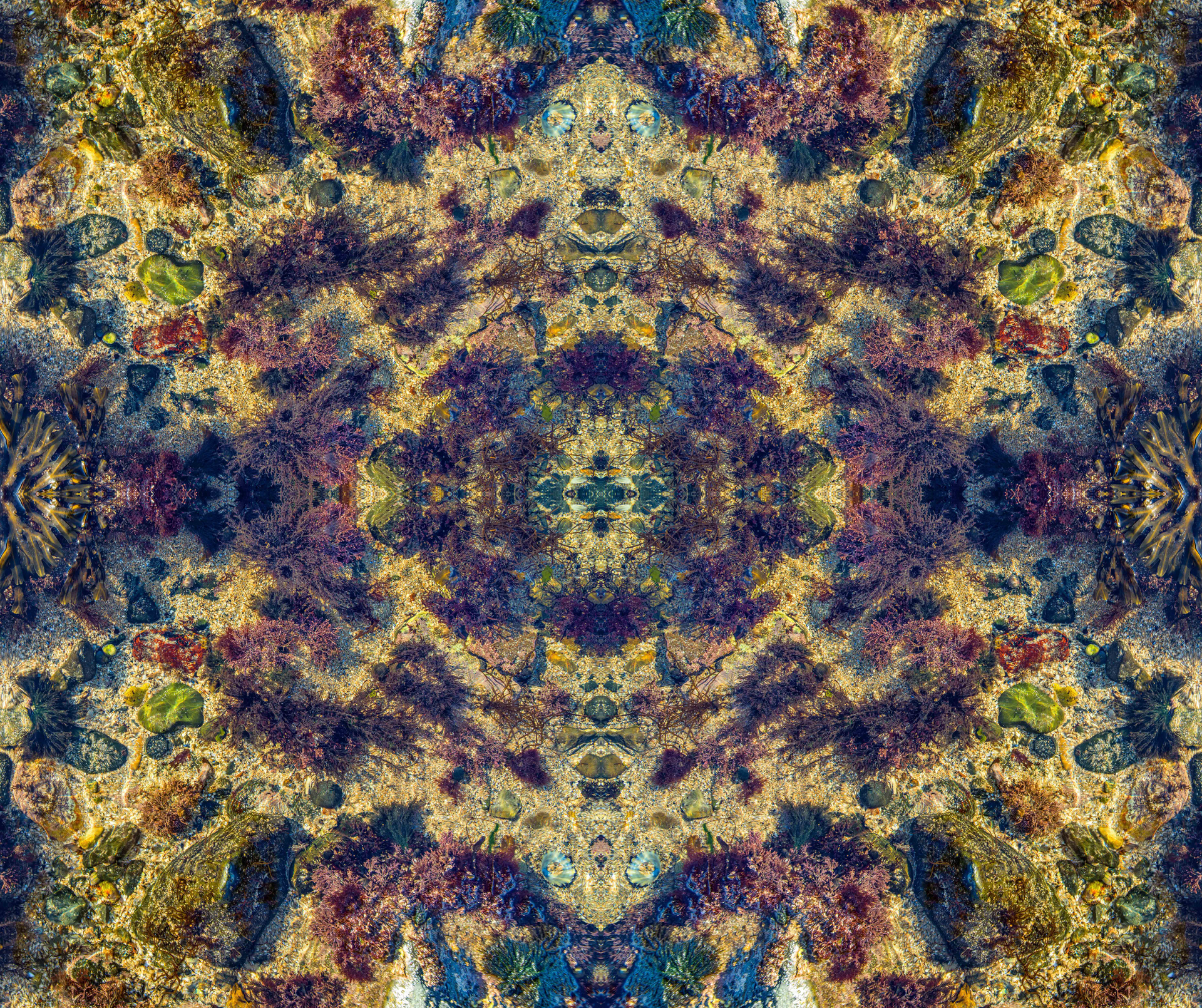 It looks like a kaleidoscope with a lot of different colors
