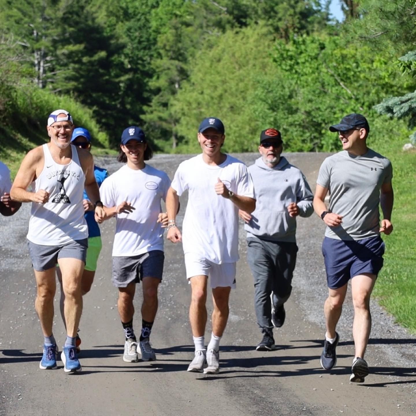 Group of Men Are Running