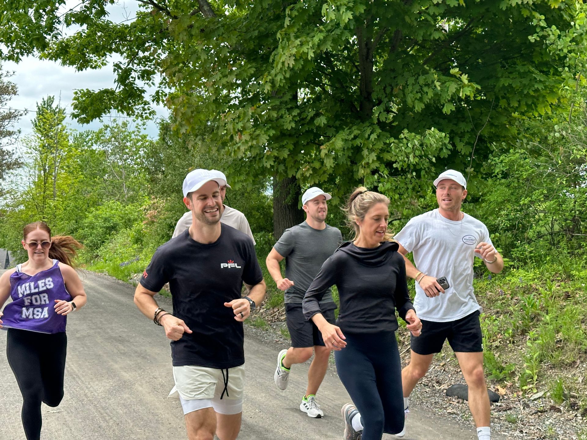 Group of Men Are Running