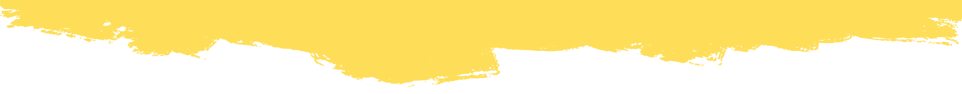 Yellow paint drips down on a white background.
