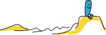 A cartoon drawing of a person with a smiley face on their face.