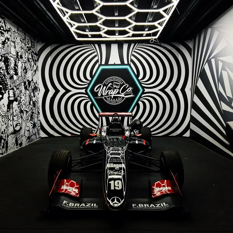 Racecar livery by wrapco.ie in Ireland
