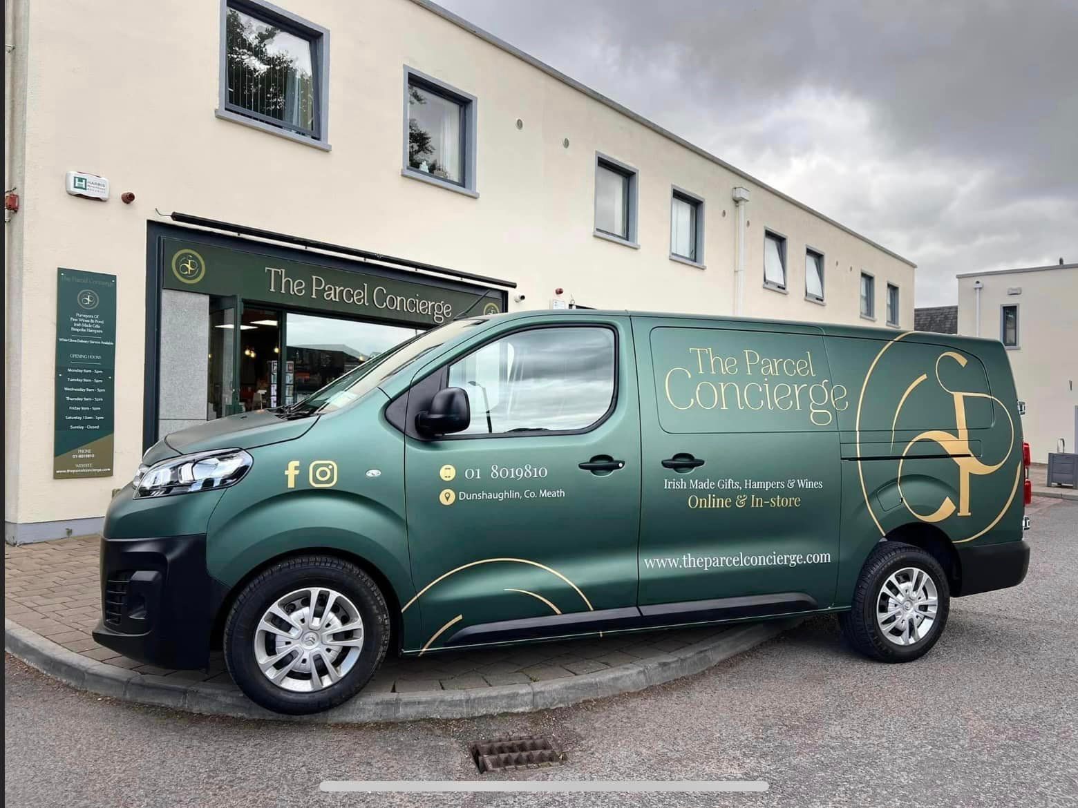 Small fleet branded van with graphics by wrapco.ie