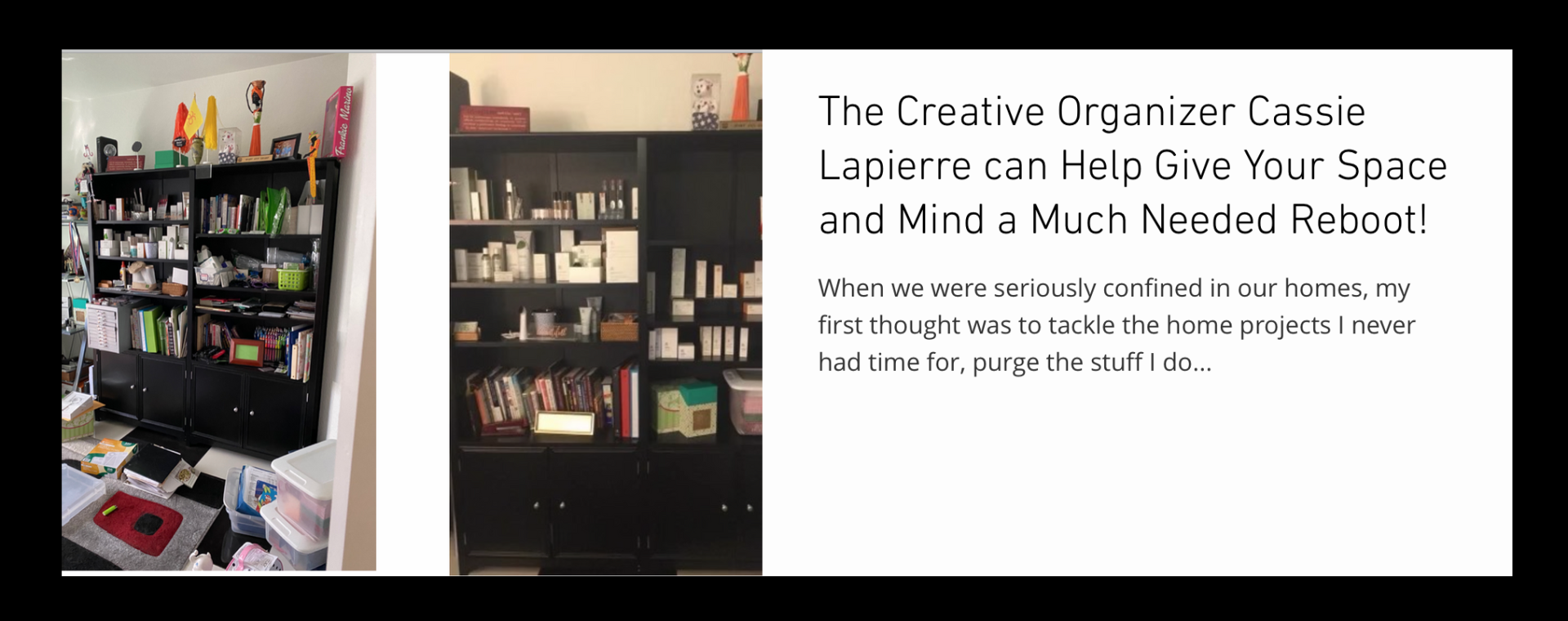 Creative organizer featured in The Six 1