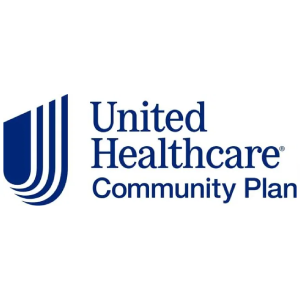 UnitedHealthcare Community Plan logo in blue and white