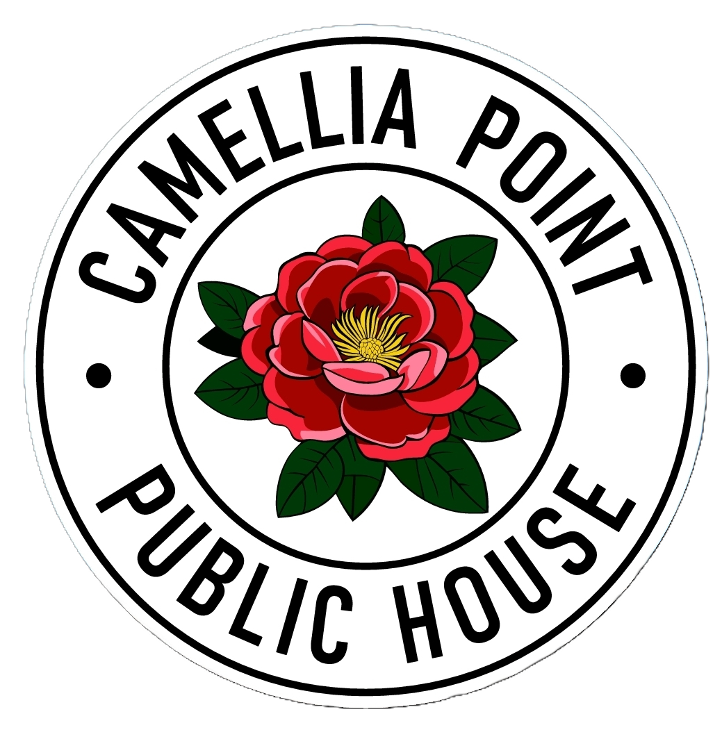 A circular logo with the text 