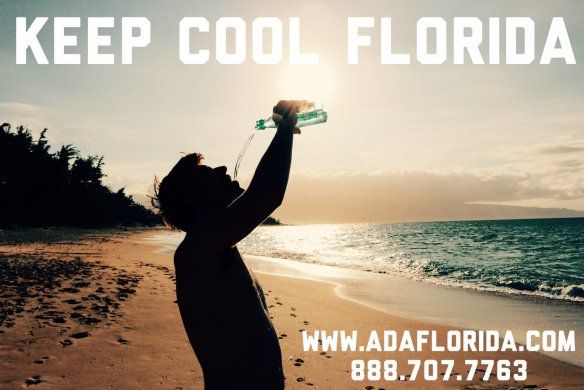 Man Drinking Water on a Beach — Florida — Air Duct Aseptics
