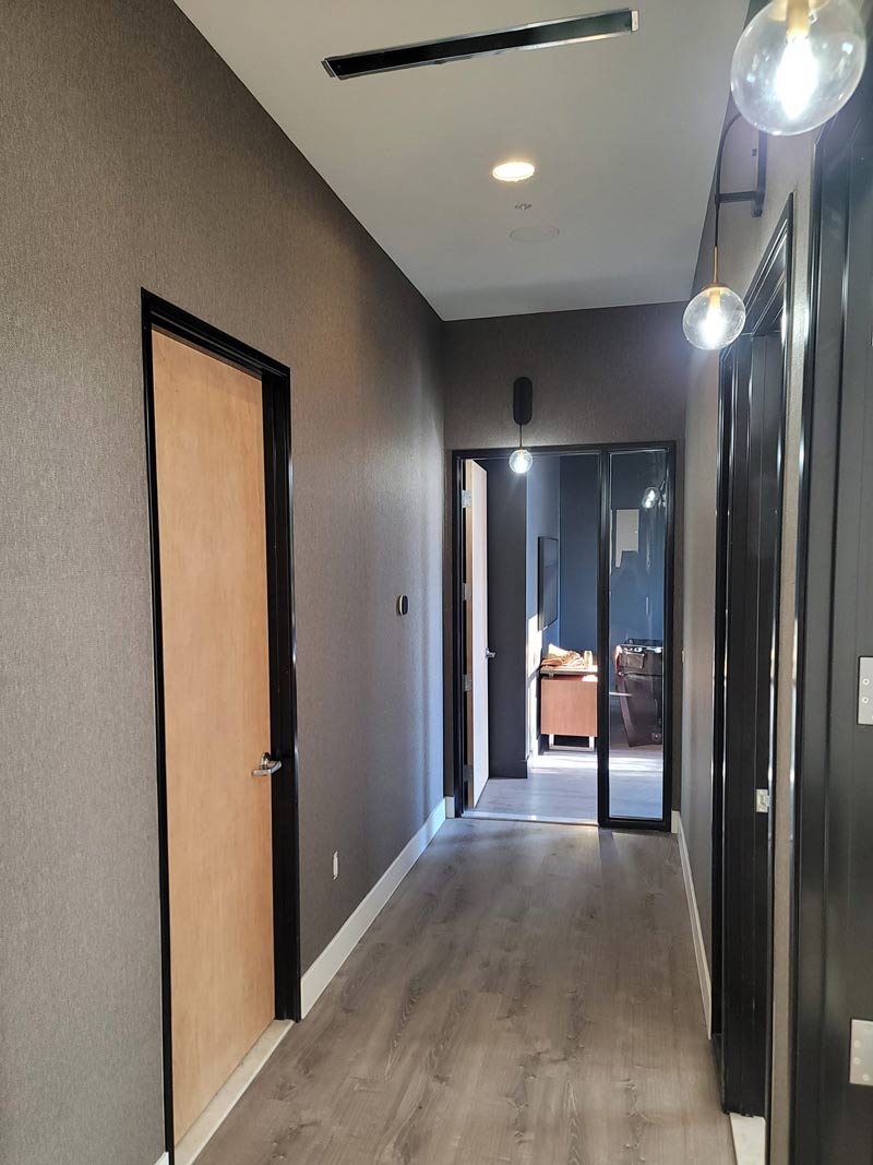 room with wall covering
