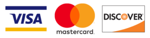 Accepts Visa, Mastercard, and Discover cards