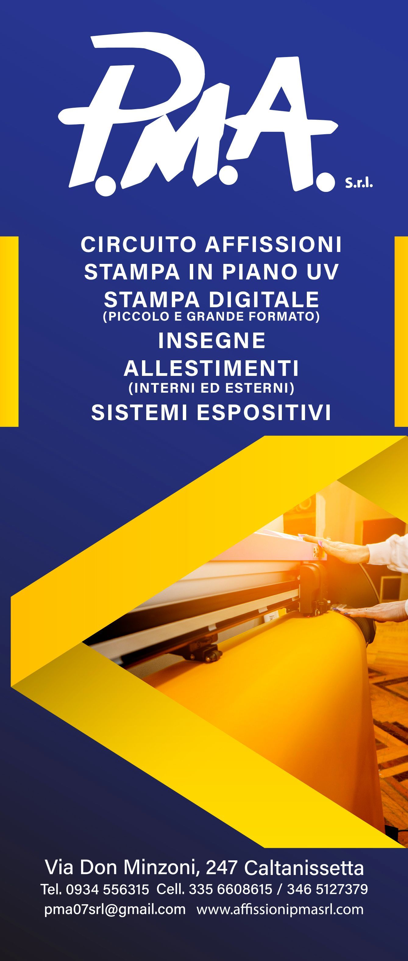 rollup p.m.a. circuito affissioni