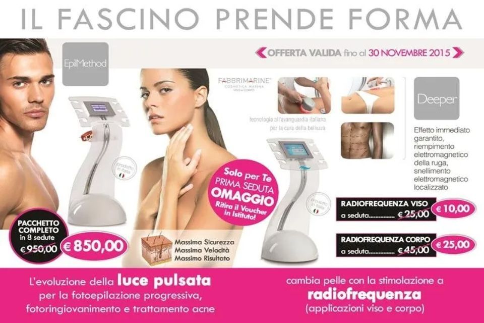 Pubblicità epilazione luce pulsata