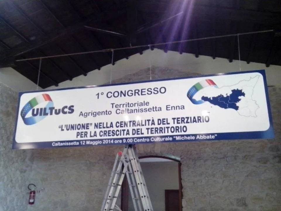 Striscione congresso