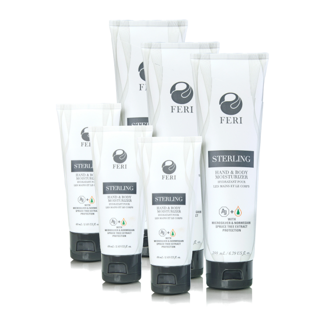 FERI Sterling Hand & Body Moisturizer 3x200ml 3x60ml