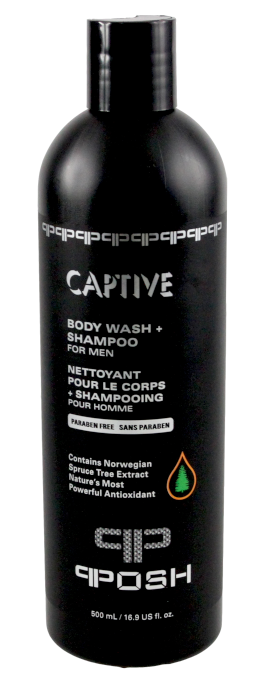 POSH CAPTIVE - Body Wash + Shampoo For Men