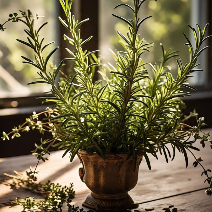 Rosemary leaves