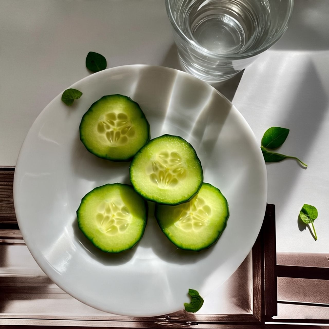 Cucumber slices