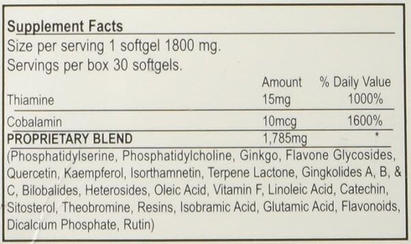 Brain Sharpener- (Novus Optimum)- 60ct soft gels