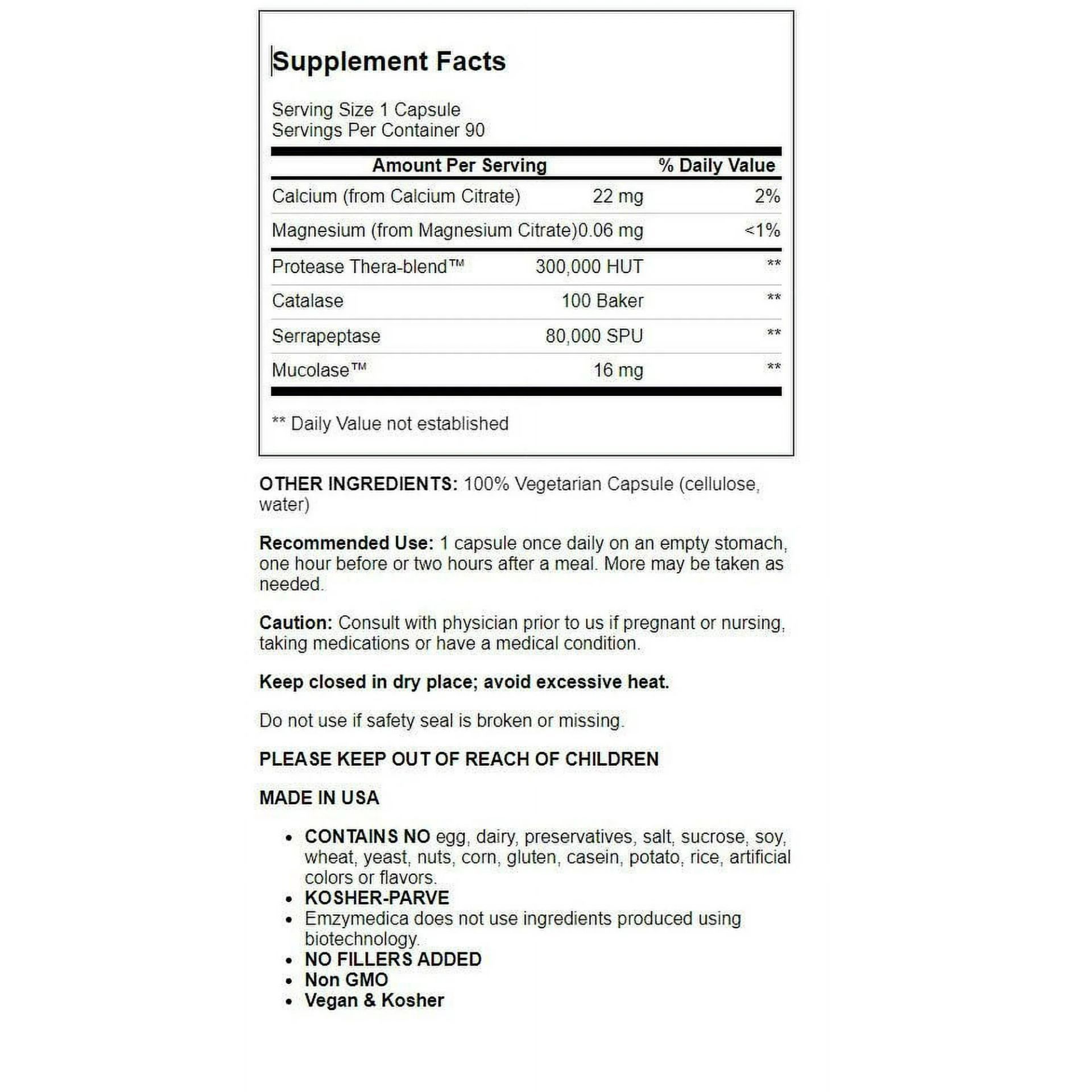 Extra Strength Enzyme Defense- 90 capsules- Immune & Respiratory