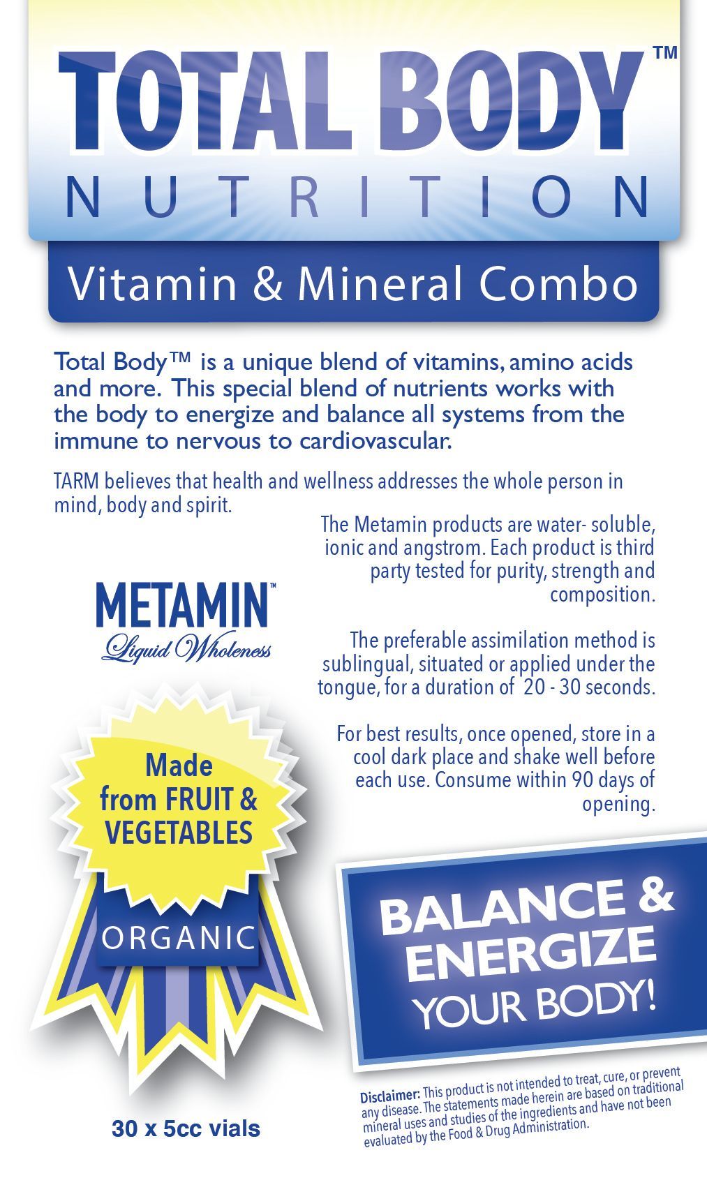 Total Body Nutrient - 30 servings