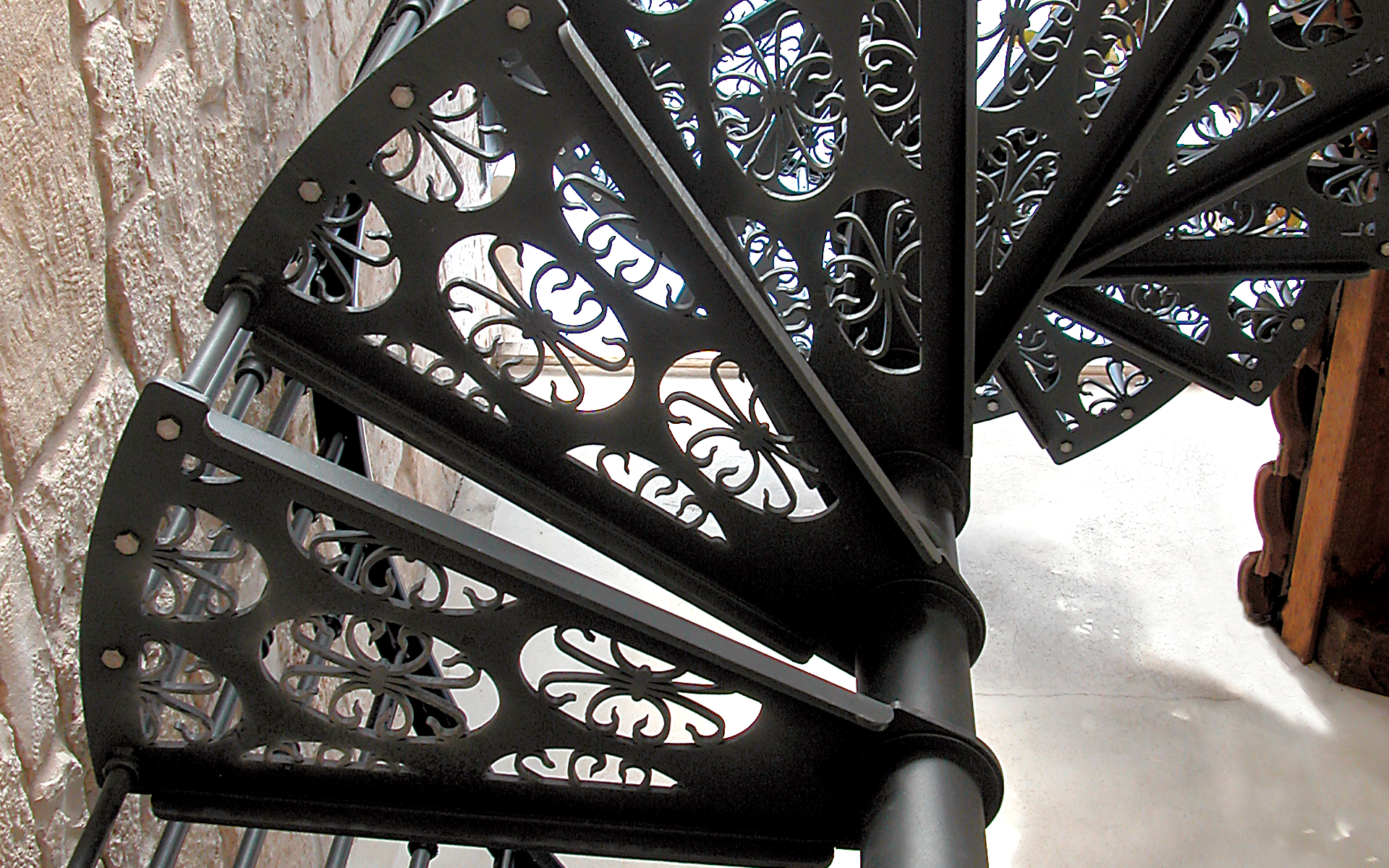 scale a chiocciola da esterno