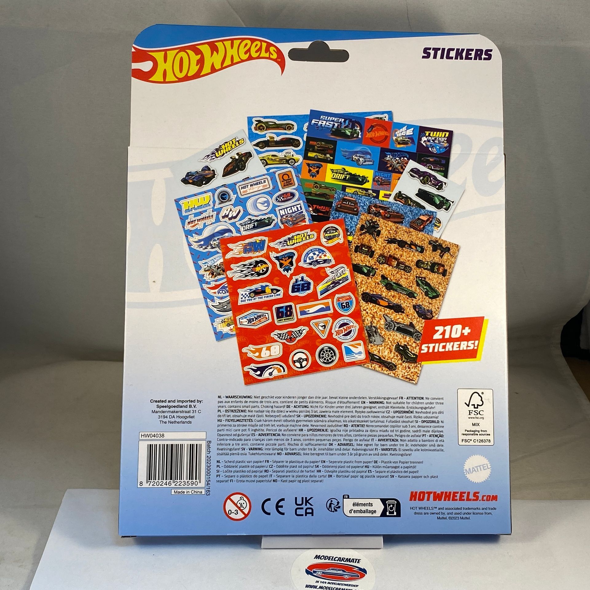 Hot Wheels 210 Stickers Set