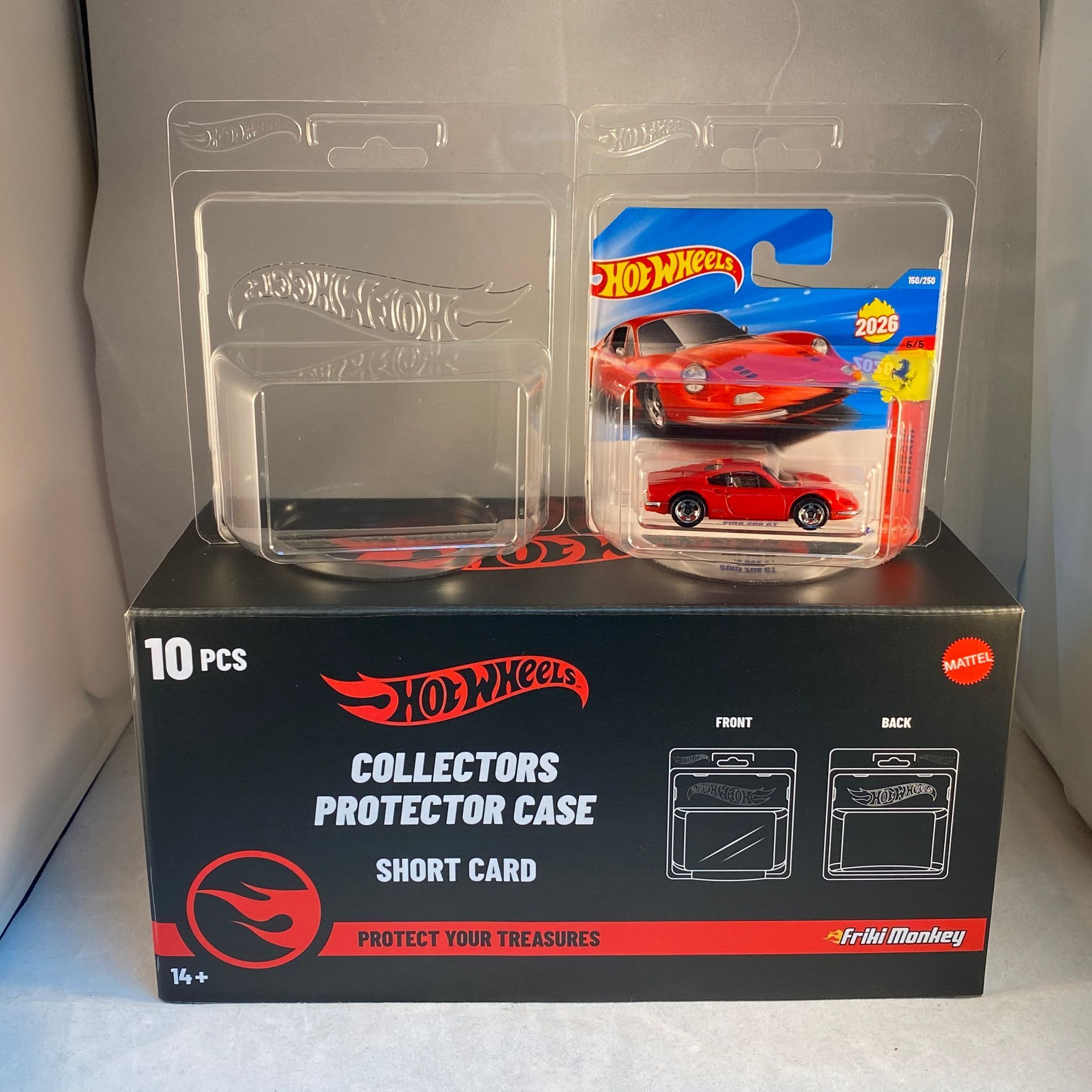 Étui de protection Hot Wheels, carte courte (p.stuk)