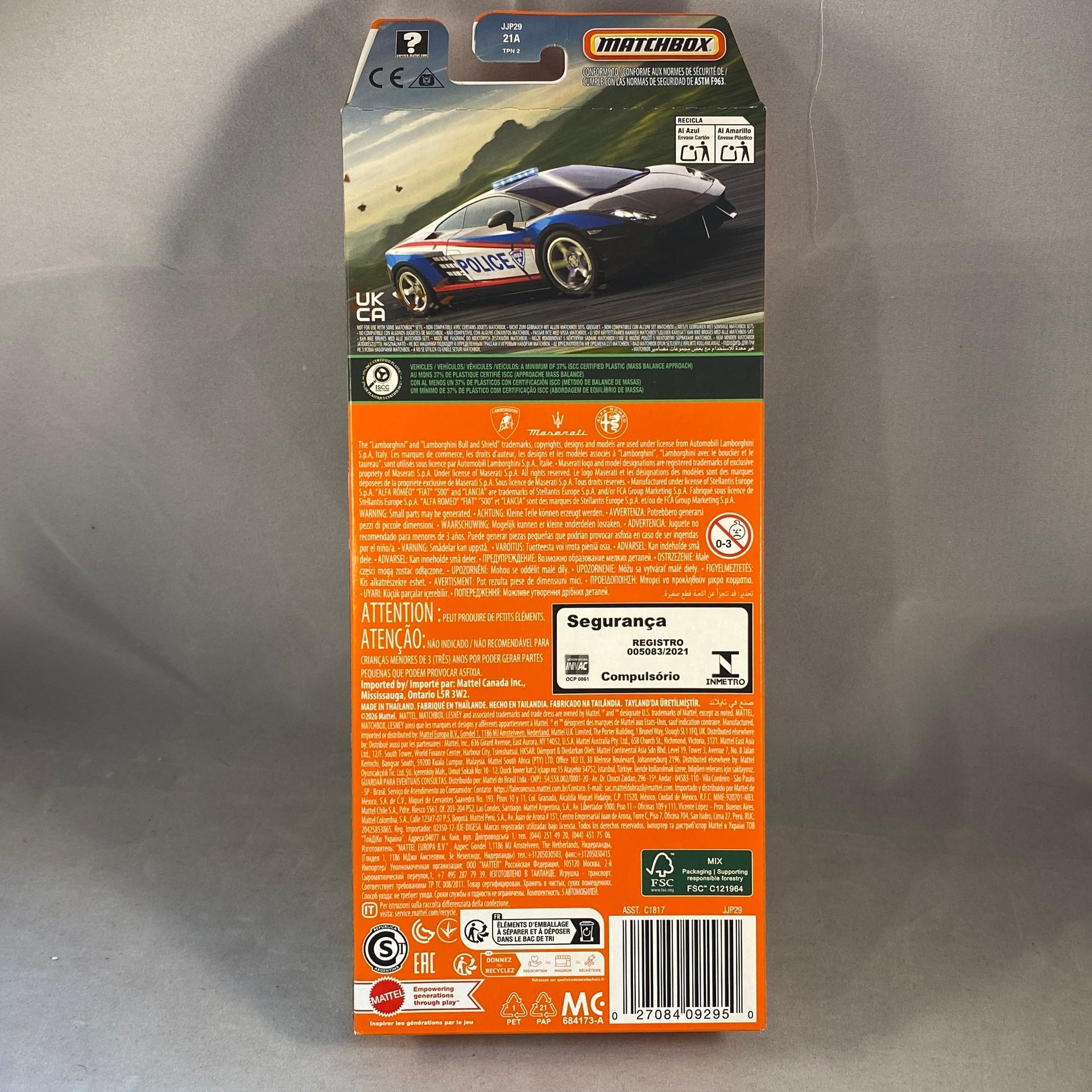 Coffret de 5 Matchbox - Routes italiennes (JJP29)