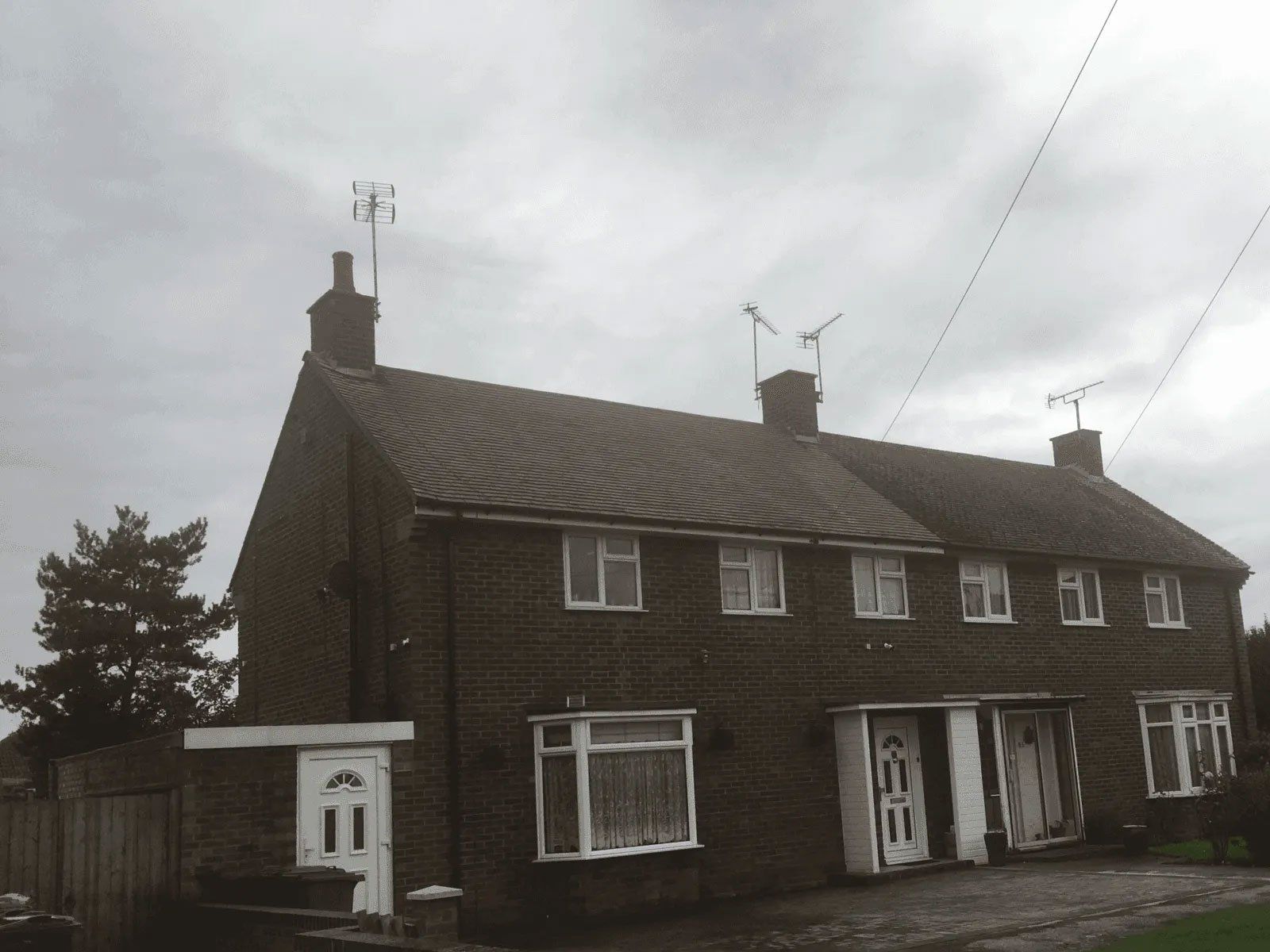 Roof after being cleaned