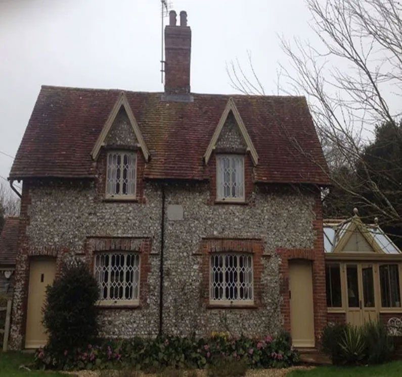 Roof before being cleaned