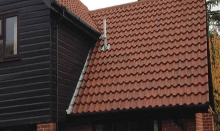 Roof after being cleaned