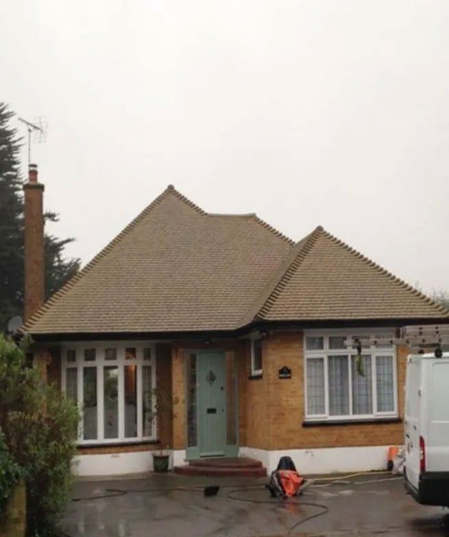 Roof after being cleaned