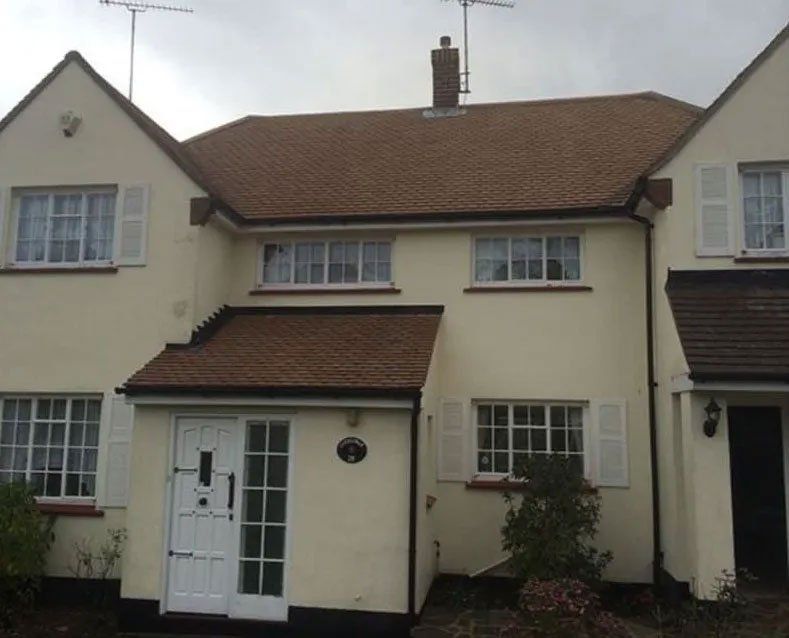 Roof after being cleaned