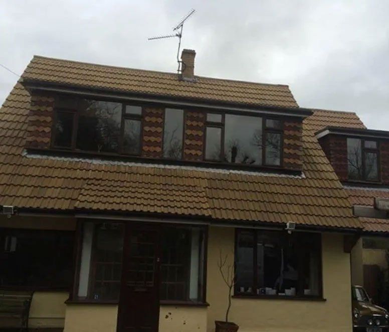 Roof after being cleaned