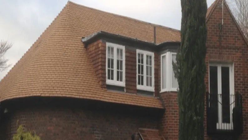 Roof before being cleaned