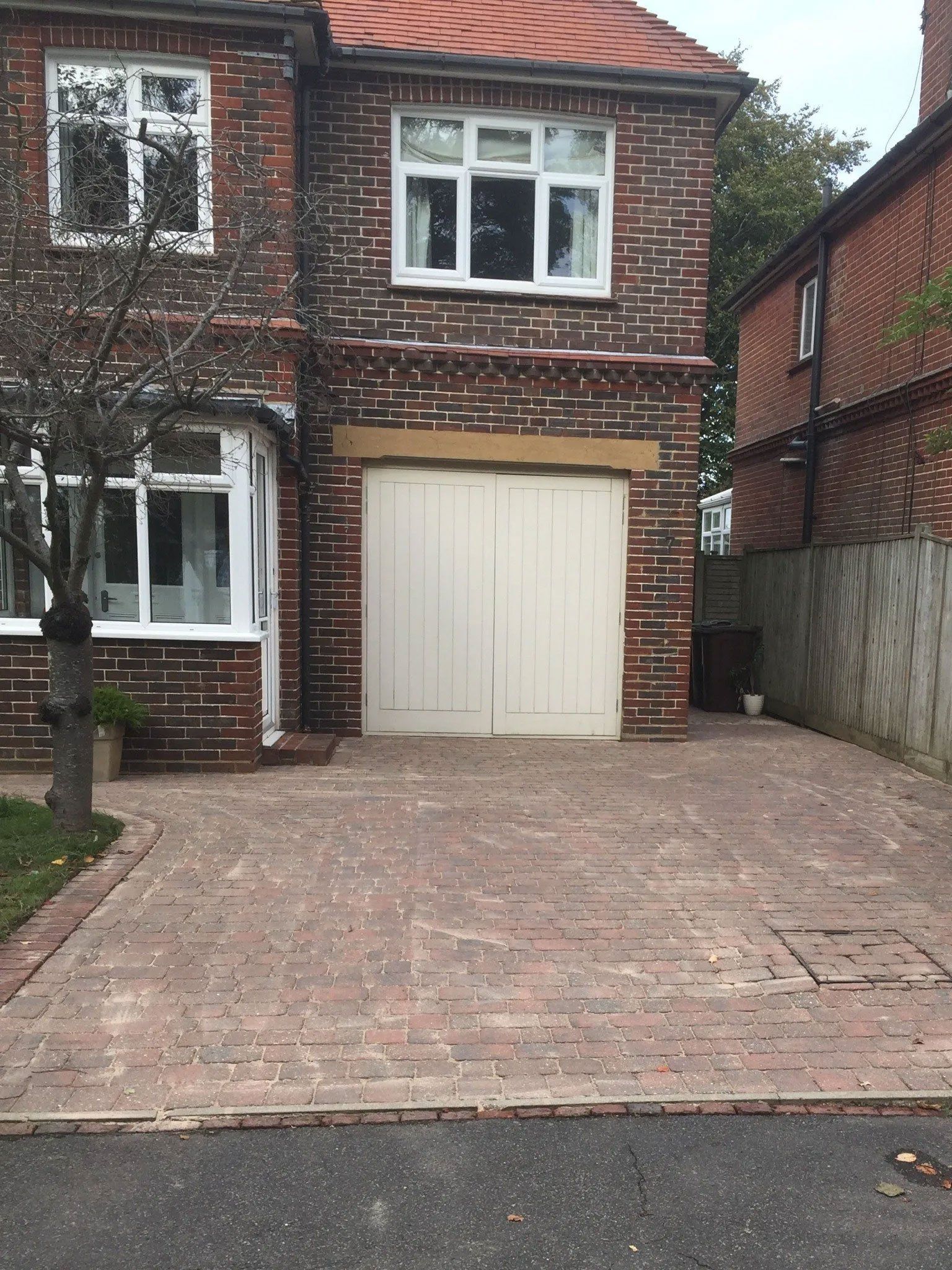 Driveway after being cleaned