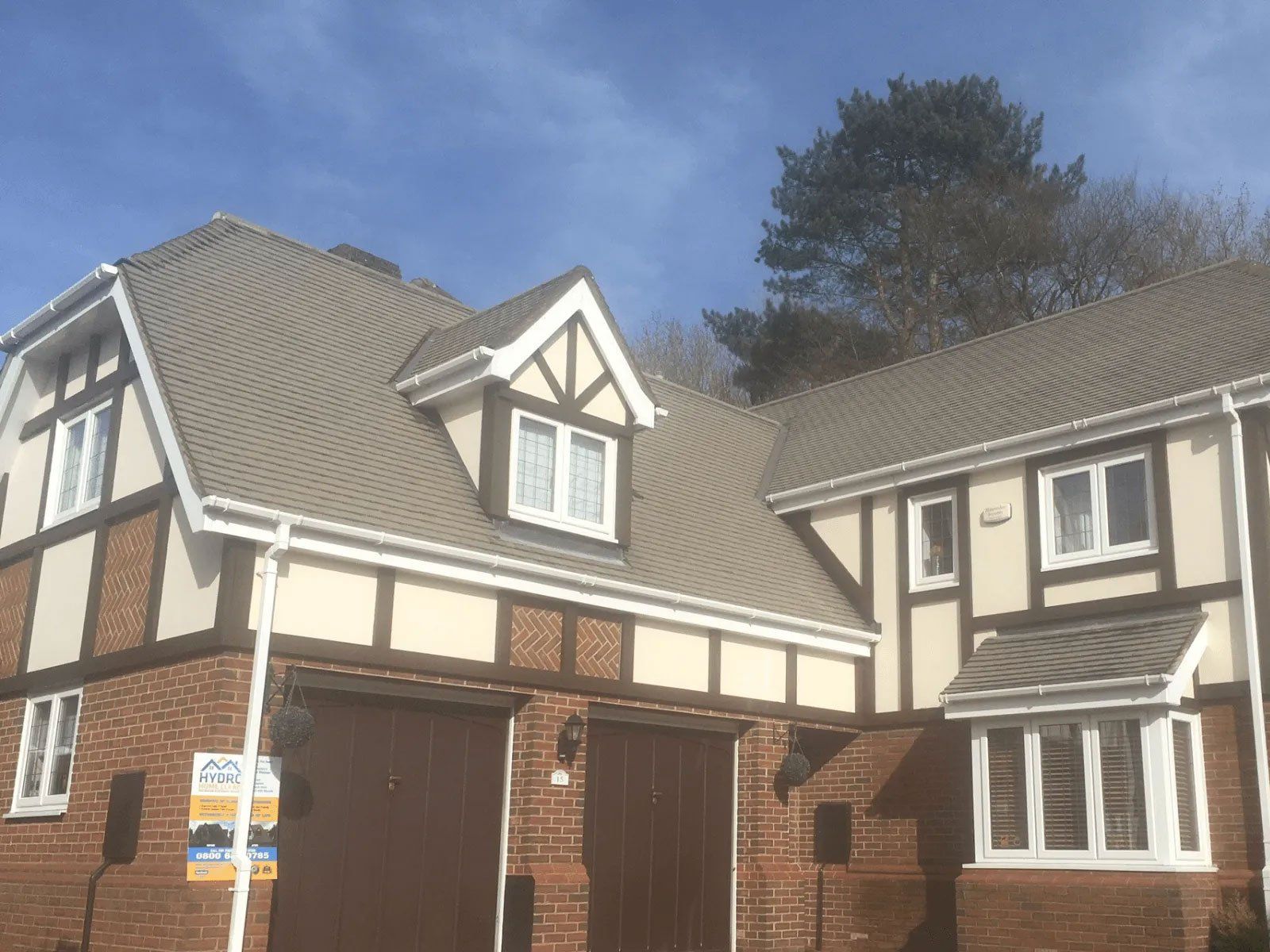 Roof after being cleaned