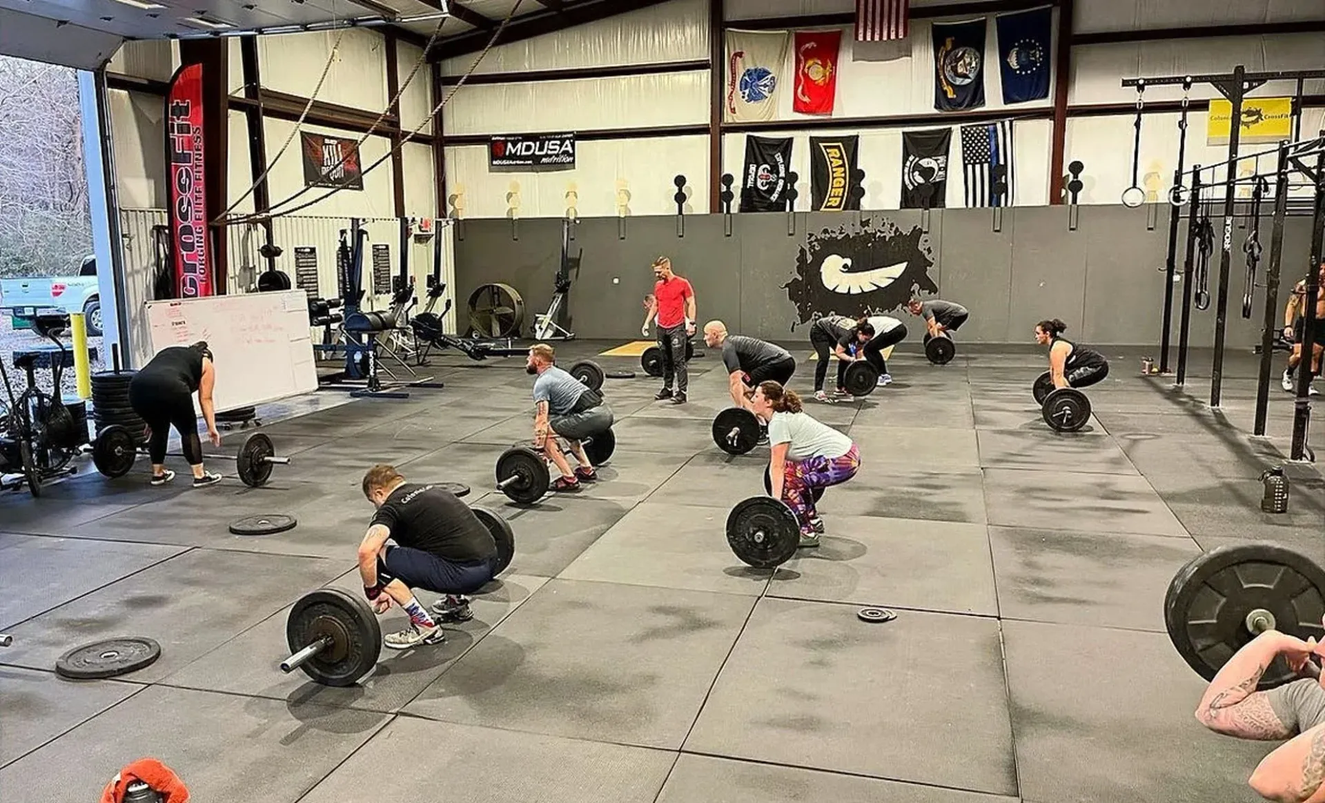 Group fitness at CrossFit KFG in Chester, VA