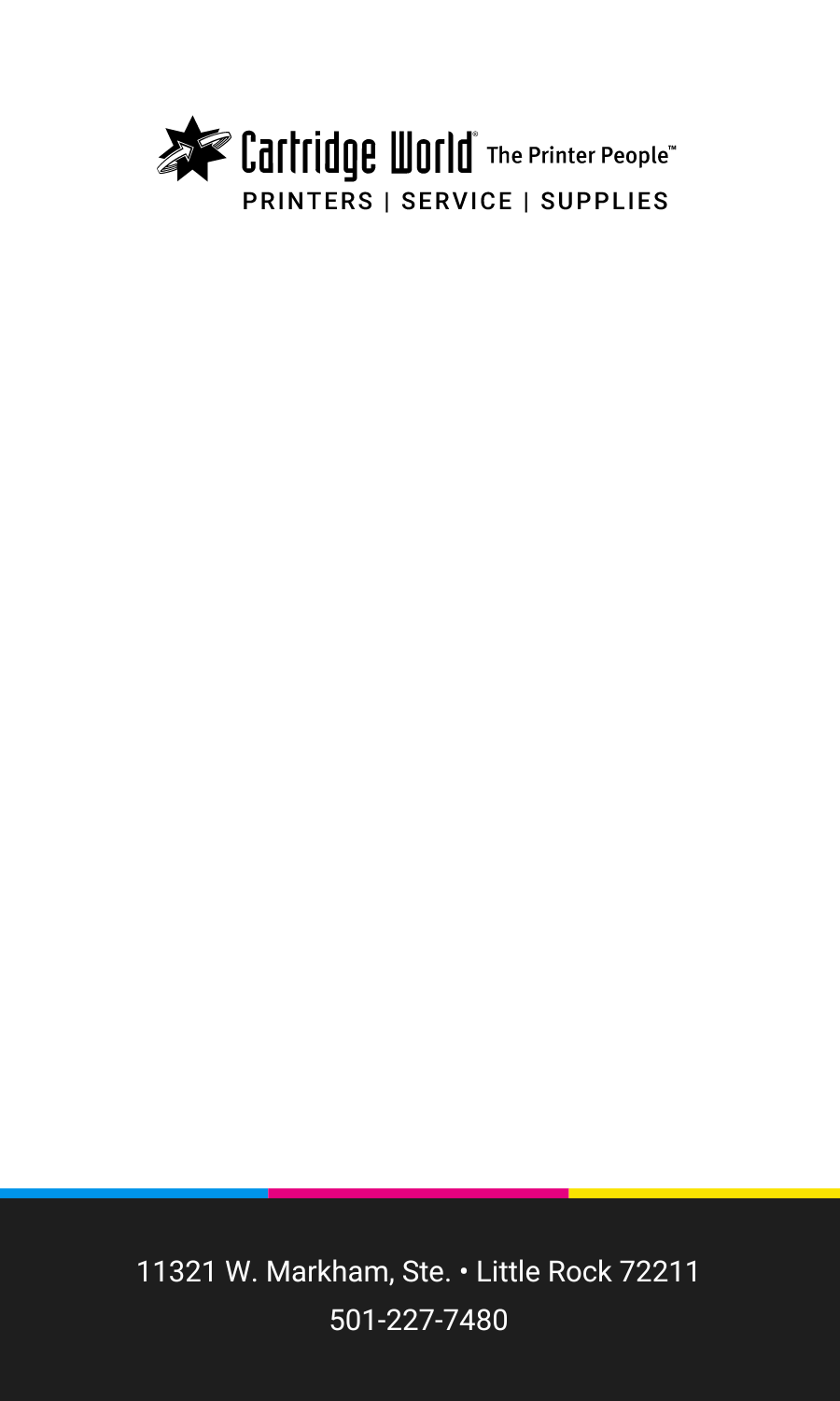 It is a letterhead for a company called cartridge world.