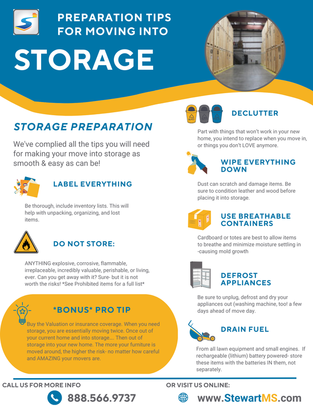How to Prepare Household Items Before Warehouse Storage