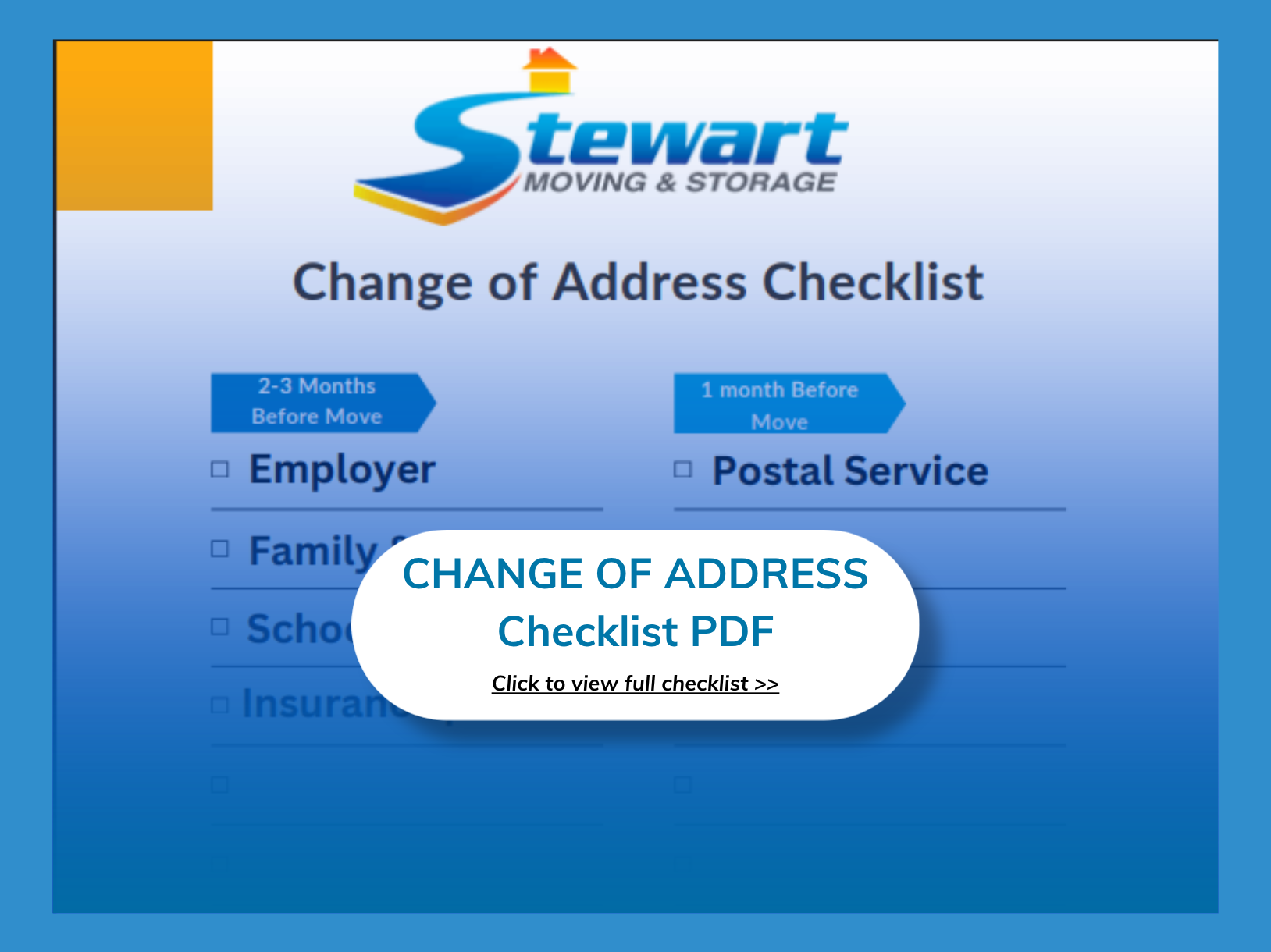 change of address checklist