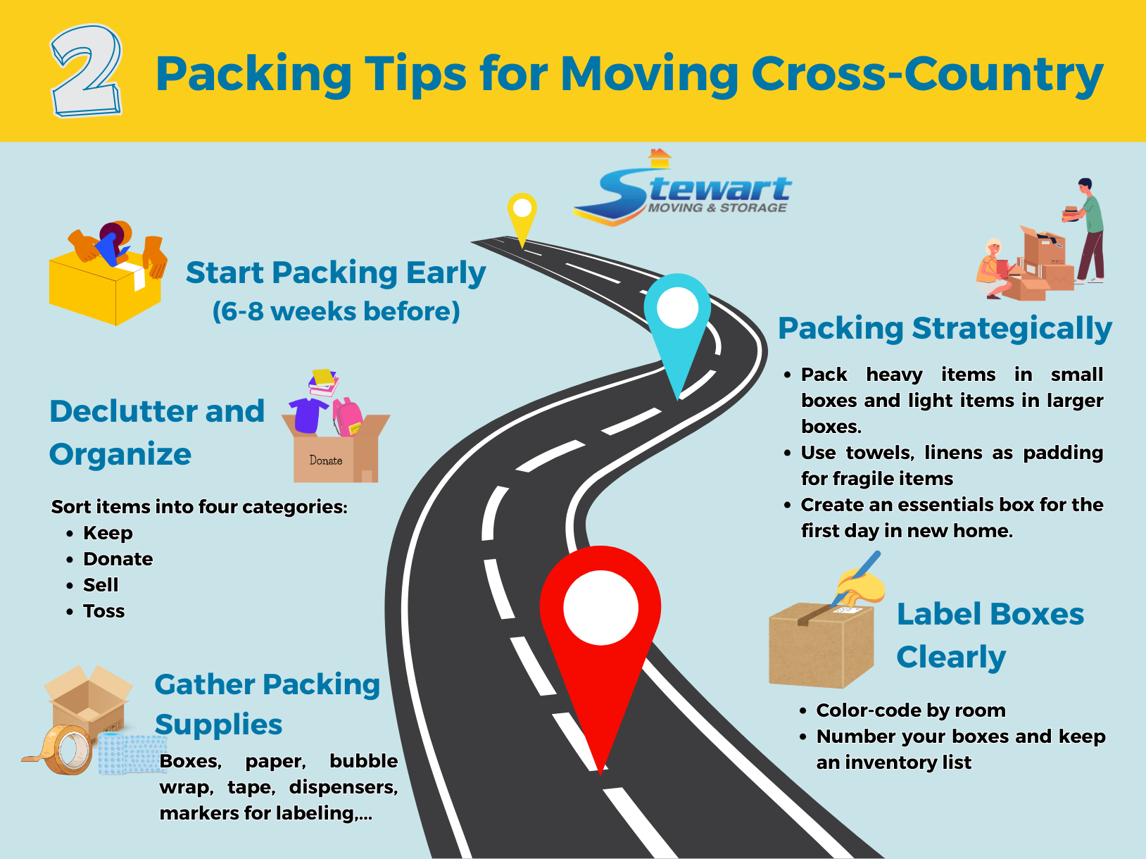 packing tips for moving cross country