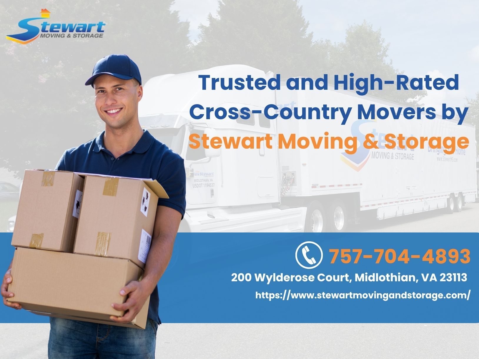 cross country moving services by Stewart Moving & Storage