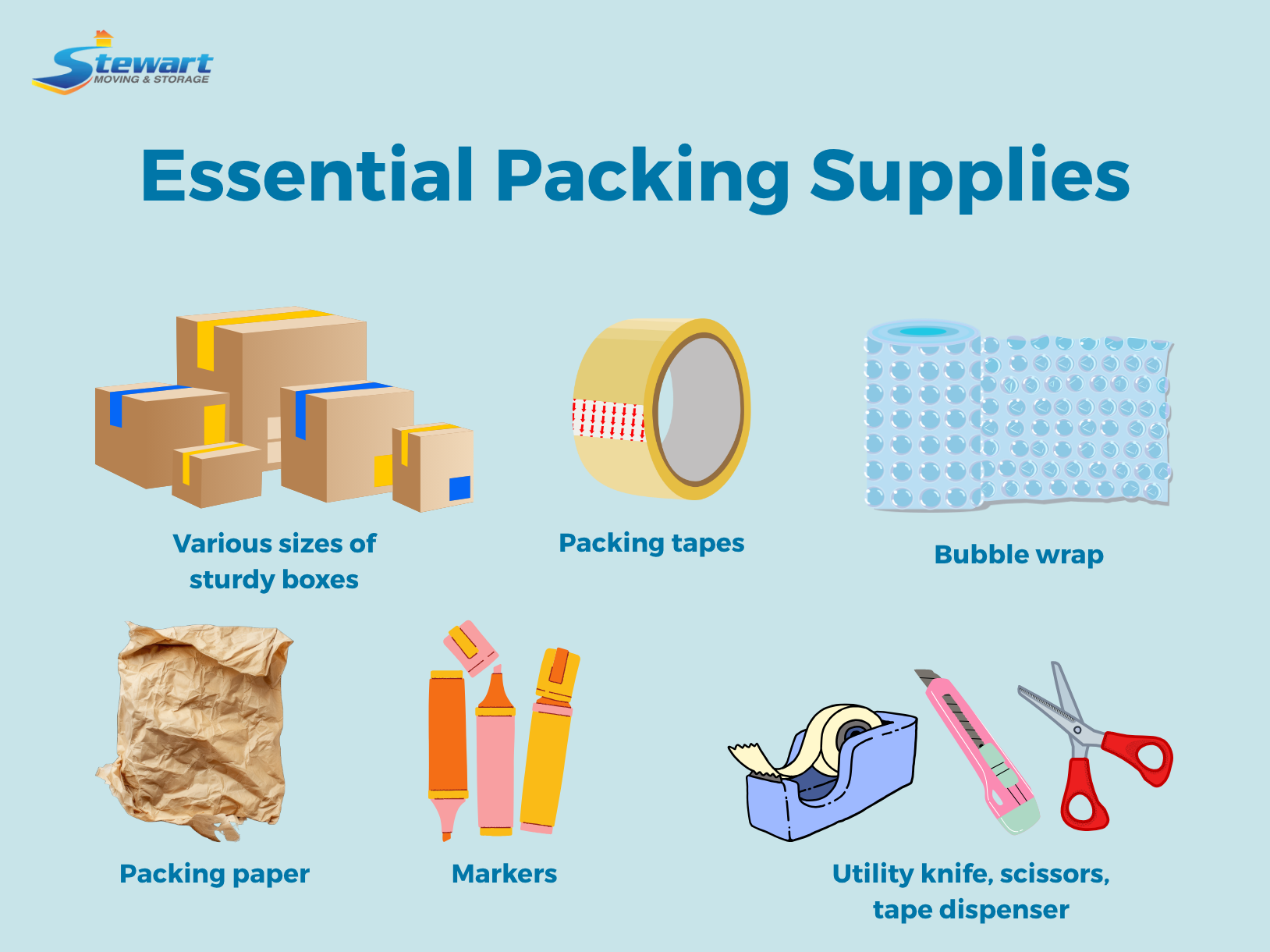 essential packing supplies