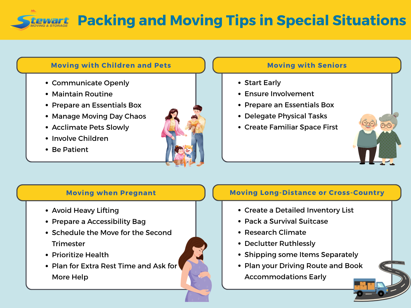 packing and moving tips in special situations